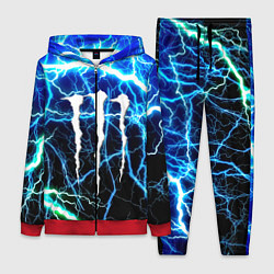 Женский 3D-костюм Monster energy electro, цвет: 3D-красный