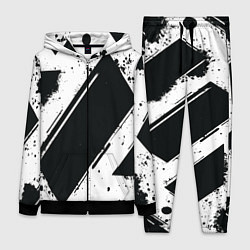 Женский 3D-костюм Color black white, цвет: 3D-черный