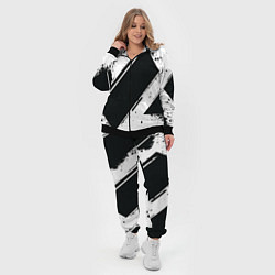 Женский 3D-костюм Color black white, цвет: 3D-черный — фото 2