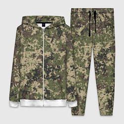 Женский 3D-костюм Камуфляж защитный пиксельный, цвет: 3D-белый