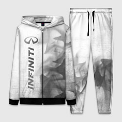 Женский 3D-костюм Infiniti - white gradient по-вертикали, цвет: 3D-черный
