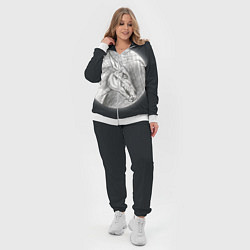 Женский 3D-костюм Черепа лошадей - эскиз, цвет: 3D-белый — фото 2