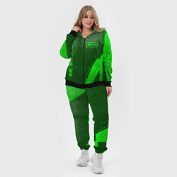 Женский 3D-костюм Nine Inch Nails - green gradient вертикально, цвет: 3D-черный — фото 2