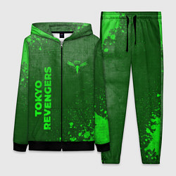 Женский 3D-костюм Tokyo Revengers - green gradient вертикально, цвет: 3D-черный