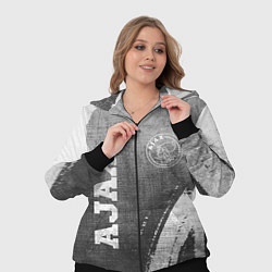 Женский 3D-костюм Ajax - grey gradient вертикально, цвет: 3D-черный — фото 2