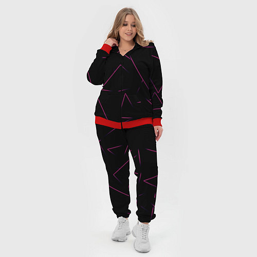 Женский костюм Color pink line / 3D-Красный – фото 4