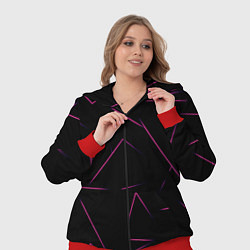 Женский 3D-костюм Color pink line, цвет: 3D-красный — фото 2