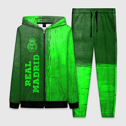 Женский 3D-костюм Real Madrid - green gradient по-вертикали, цвет: 3D-черный