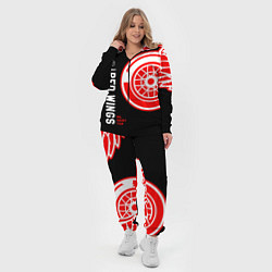 Женский 3D-костюм Detroit Red Wings team, цвет: 3D-черный — фото 2