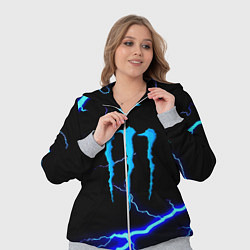 Женский 3D-костюм Monster energy storm blue, цвет: 3D-меланж — фото 2