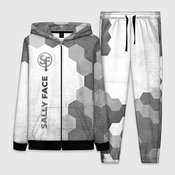 Женский 3D-костюм Sally Face - white gradient по-вертикали, цвет: 3D-черный