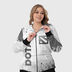 Женский 3D-костюм Dota - white gradient вертикально, цвет: 3D-черный — фото 2