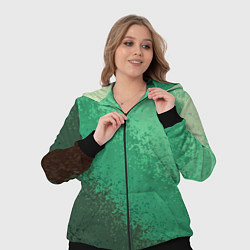 Женский 3D-костюм Градиент текстурный зелёный, цвет: 3D-черный — фото 2