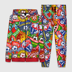 Женский костюм Футбольные лиги паттерн