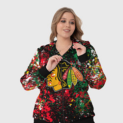 Женский 3D-костюм Chicago Blackhawks NHL black, цвет: 3D-черный — фото 2