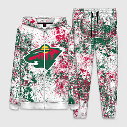 Женский 3D-костюм Minnesota Wild NHL white, цвет: 3D-белый