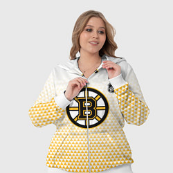 Женский 3D-костюм Бостон Брюинз - светлый градиент, цвет: 3D-белый — фото 2