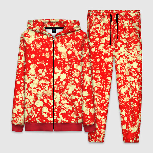 Женский костюм Пятнистый красно-жёлтый / 3D-Красный – фото 1