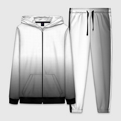 Женский 3D-костюм Из белого в чёрный градиент с точками, цвет: 3D-черный