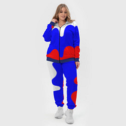 Женский 3D-костюм Патриот - флаг, цвет: 3D-синий — фото 2