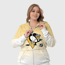 Женский 3D-костюм Питтсбург Пингвинз - желтый и белый, цвет: 3D-белый — фото 2