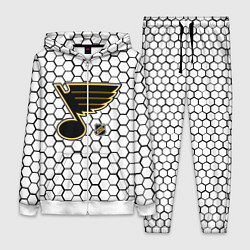 Женский 3D-костюм Сент Луис Блюз - белые соты, цвет: 3D-белый