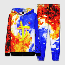 Женский 3D-костюм Doom битва огня, цвет: 3D-черный