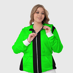 Женский 3D-костюм Color green black line, цвет: 3D-белый — фото 2