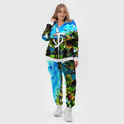 Женский 3D-костюм Fortnite x doom logo, цвет: 3D-белый — фото 2