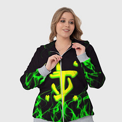 Женский 3D-костюм Doom кислотное лого, цвет: 3D-меланж — фото 2