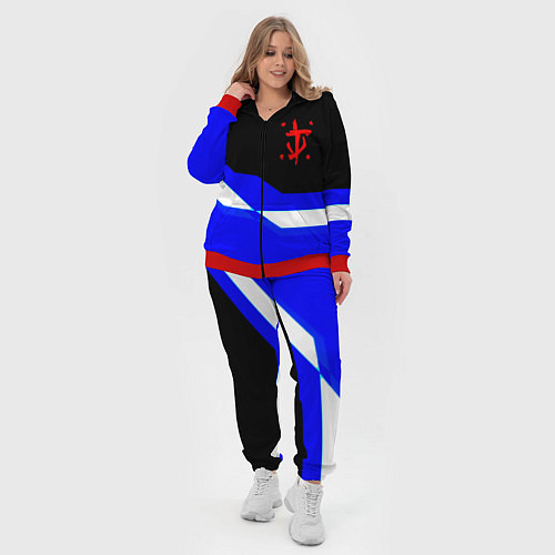 Женский костюм Doom sport geometry / 3D-Красный – фото 4