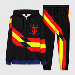 Женский 3D-костюм Doom геометрия, цвет: 3D-синий