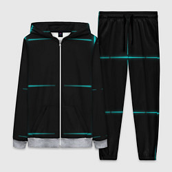 Женский костюм Color black blue stripes