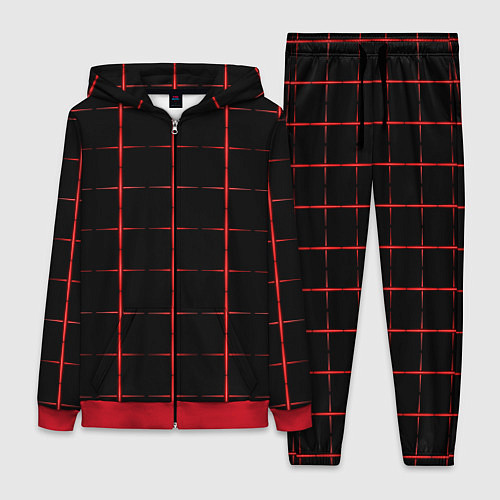 Женский костюм Color black red crosses / 3D-Красный – фото 1