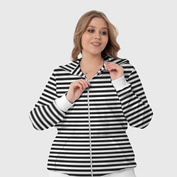 Женский 3D-костюм Тельняшка подводника, цвет: 3D-белый — фото 2