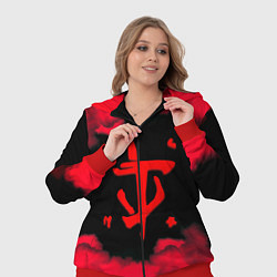 Женский 3D-костюм Doom огненные краски, цвет: 3D-красный — фото 2