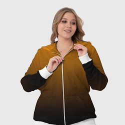 Женский 3D-костюм Orange gradient, цвет: 3D-белый — фото 2