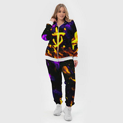 Женский 3D-костюм Doom огненный стиль, цвет: 3D-белый — фото 2