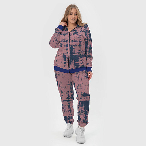 Женский костюм Текстура с потертостями сине-розовая / 3D-Синий – фото 4