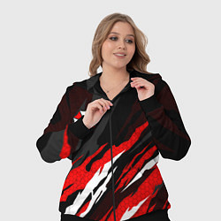 Женский 3D-костюм Umbrella - красное пламя, цвет: 3D-черный — фото 2