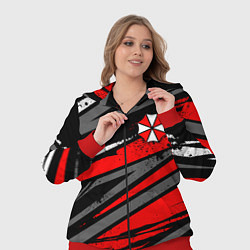 Женский 3D-костюм Umbrella - red lines, цвет: 3D-красный — фото 2