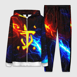 Женский 3D-костюм Doom шторм с молниями, цвет: 3D-белый