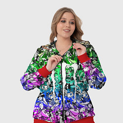 Женский 3D-костюм Monster energy стикеры, цвет: 3D-красный — фото 2