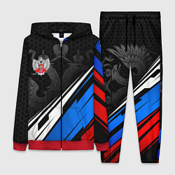Женский 3D-костюм Федерация бокса России - триколор, цвет: 3D-красный