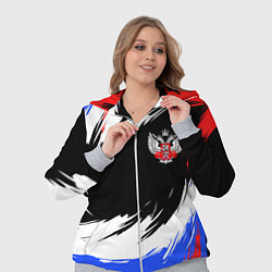 Женский 3D-костюм Федерация бокса РФ - краска, цвет: 3D-меланж — фото 2