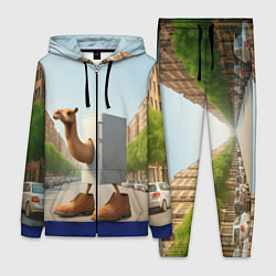 Женский 3D-костюм Фриго Камело мем, цвет: 3D-синий