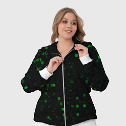 Женский 3D-костюм Color green khaki, цвет: 3D-белый — фото 2