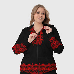 Женский 3D-костюм Вышиванка традиционная, цвет: 3D-черный — фото 2
