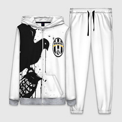 Женский 3D-костюм Ювентус черная птица краски, цвет: 3D-меланж