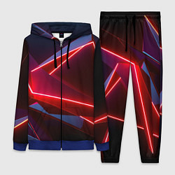 Женский 3D-костюм Neon laser red, цвет: 3D-синий